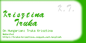 krisztina truka business card